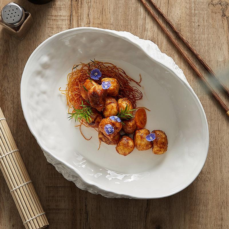 Rock Pattern Ceramic Plates