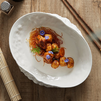 Rock Pattern Ceramic Plates