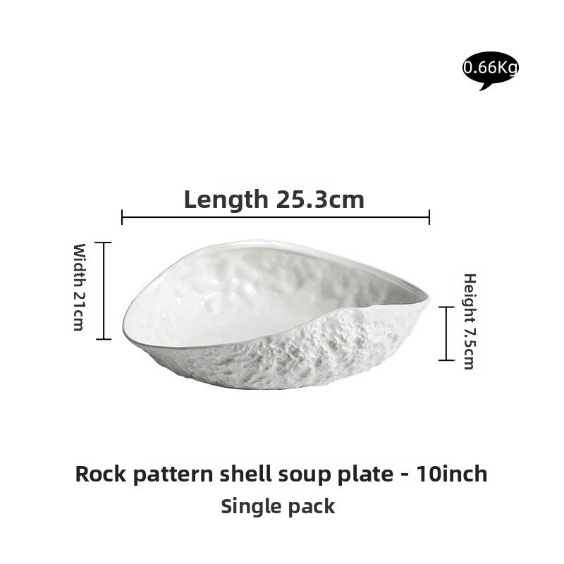 Rock Pattern Ceramic Plates