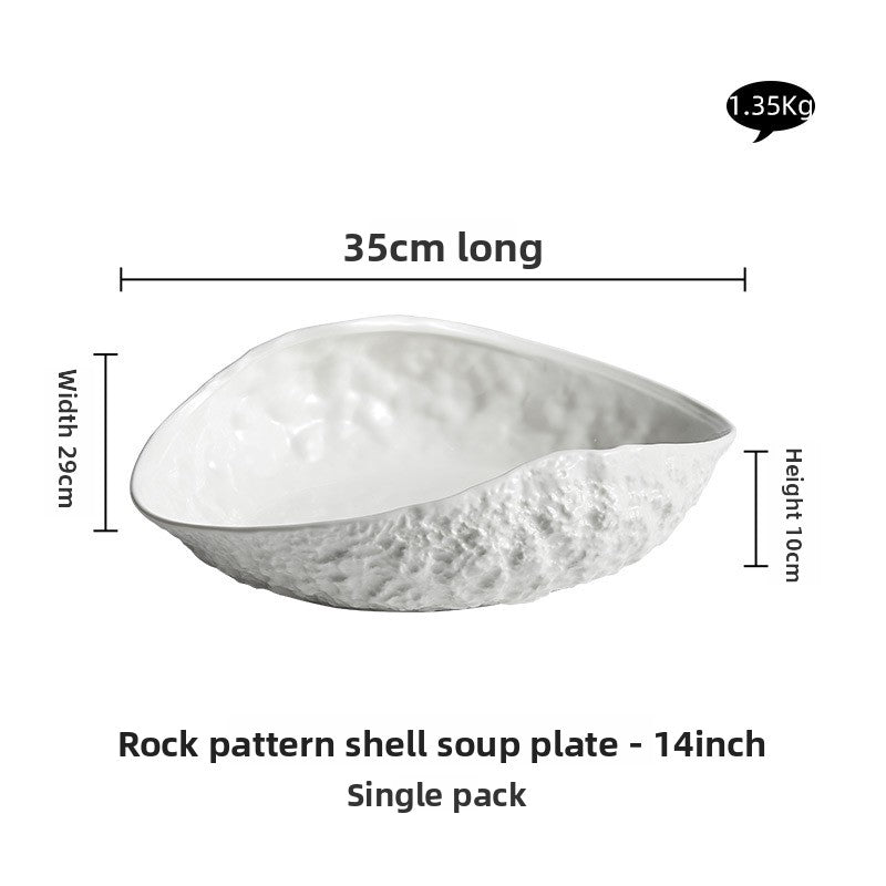Rock Pattern Ceramic Plates