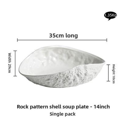 Rock Pattern Ceramic Plates