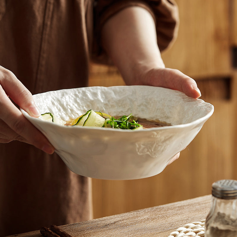 Rock Pattern Ceramic Serving Bowl
