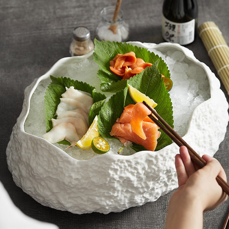Rock Pattern Ceramic Serving Plate