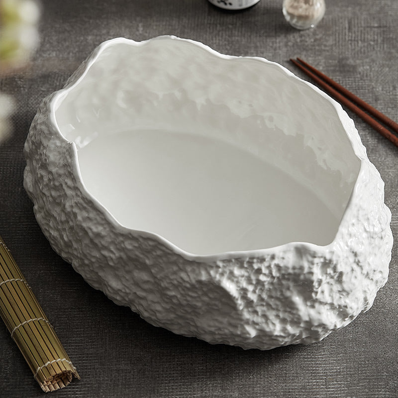 Rock Pattern Ceramic Serving Plate