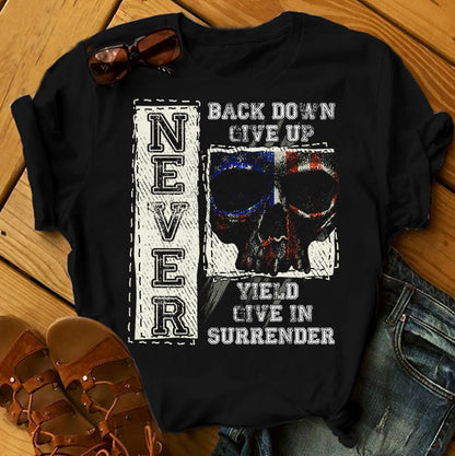Rock Skull Printed Short Sleeve T-Shirt