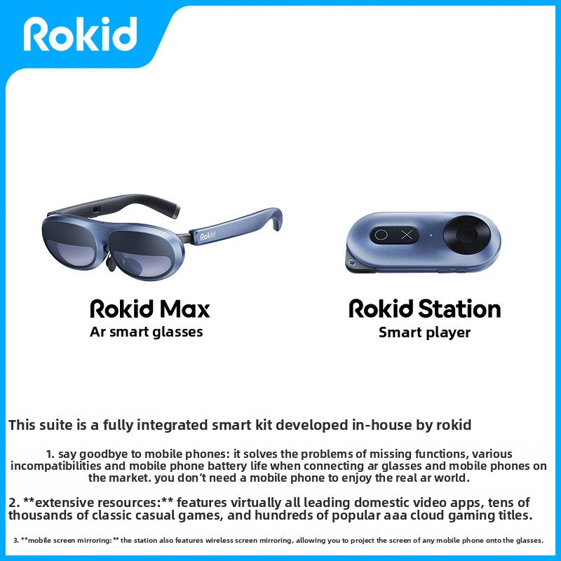Rokid Max AR Smart Glasses with 3D Viewing