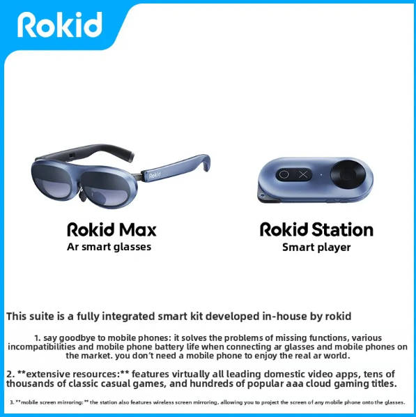 Rokid Max AR Smart Glasses with 3D Viewing