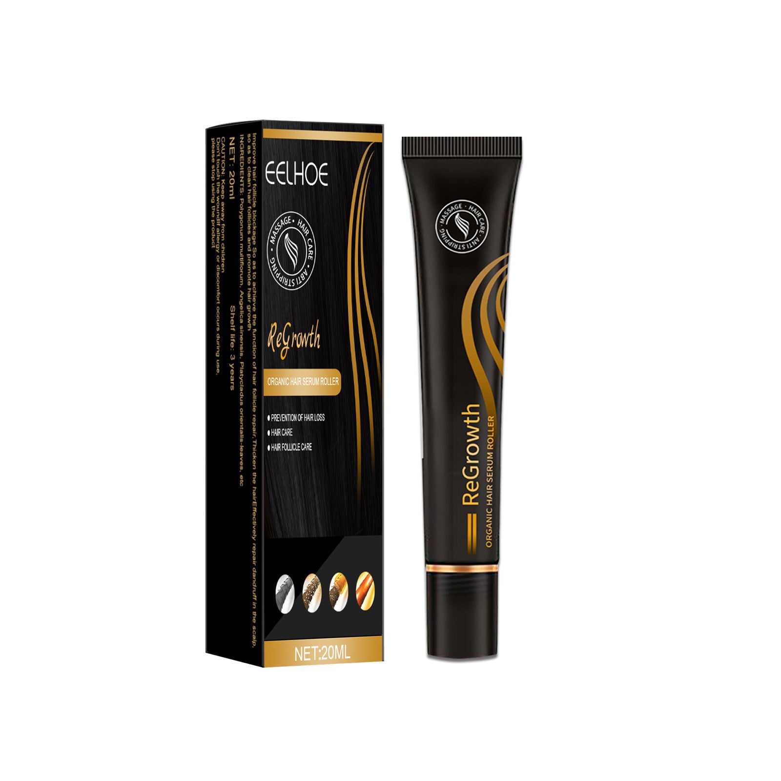 Roll-On Hair Massage Liquid for Scalp Nourishment