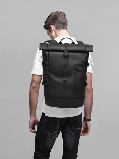 Roll Top Backpack Large Capacity Travel Bag