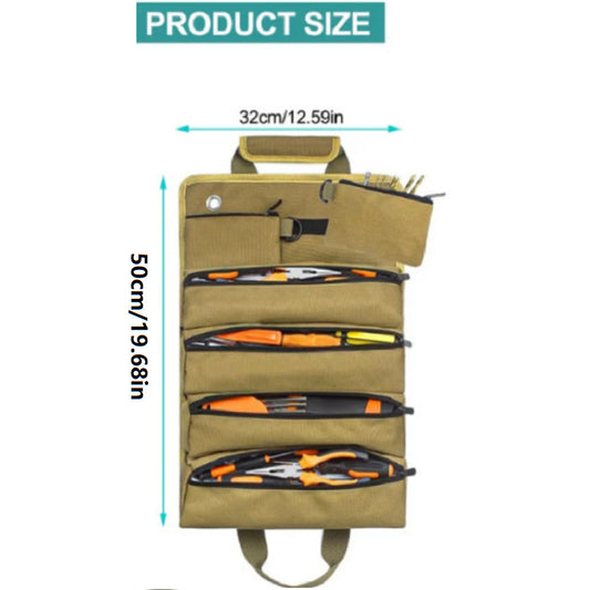 Roll-Type Electrician Tool Bag Oxford Cloth Portable