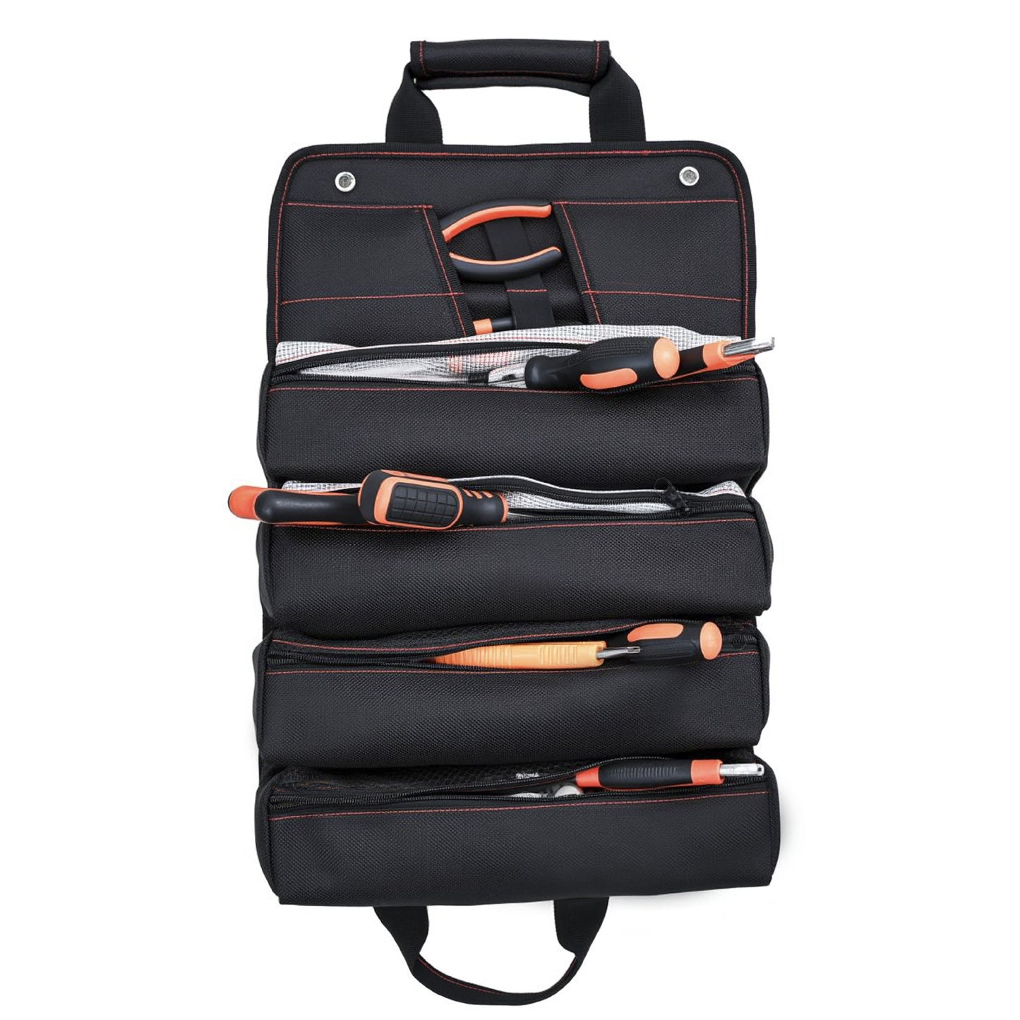 Roll-Type Multi-Pocket Tool Organizer Bag