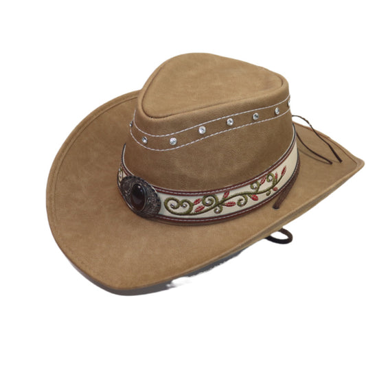 Roll-up Brim Western Sun Hat