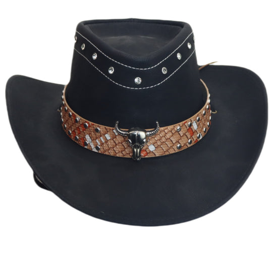 Roll-up Brim Western Sun Hat
