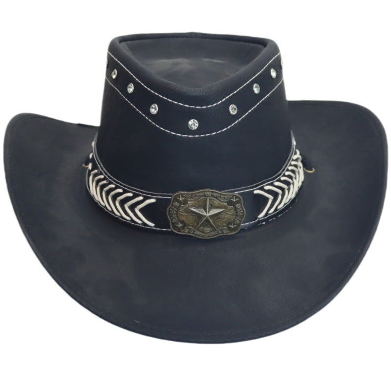 Roll-up Brim Western Sun Hat