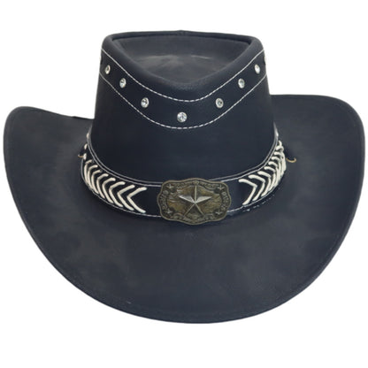 Roll-up Brim Western Sun Hat