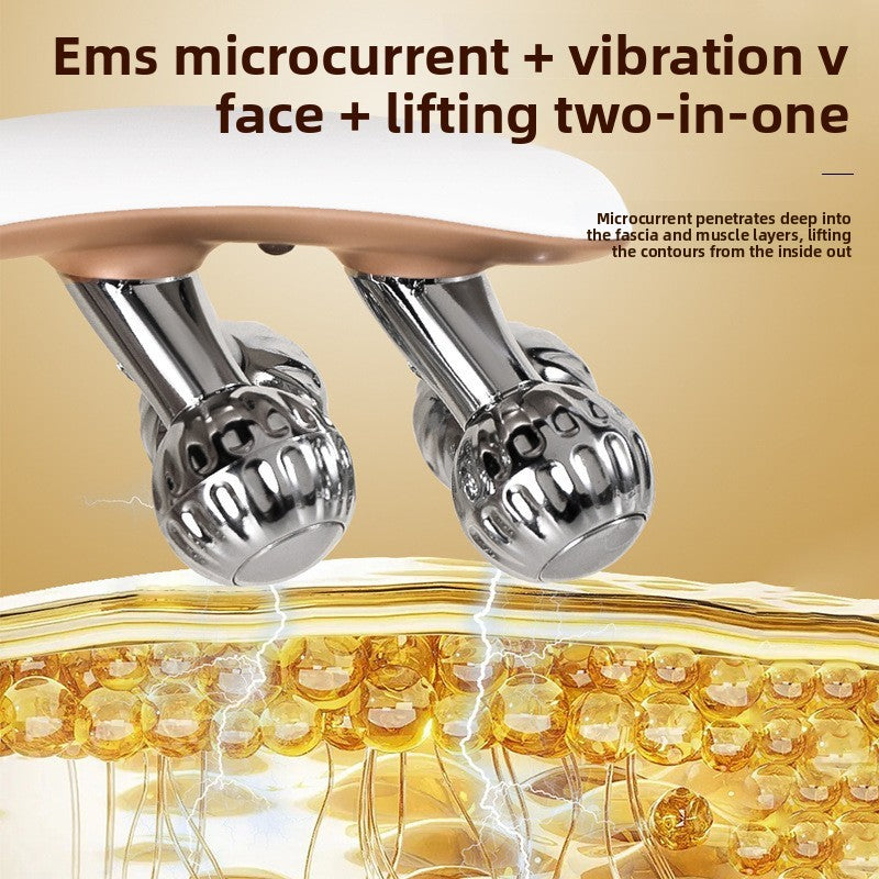 Roller Beauty Massager with Micro-current EMS