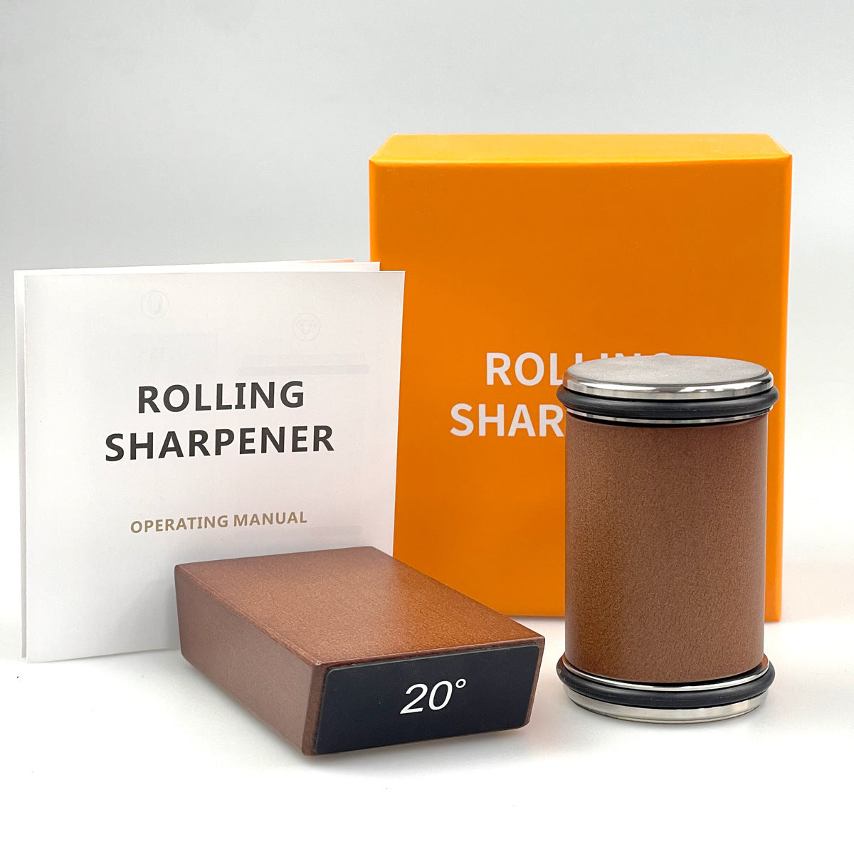 Roller moving wheel sharpener