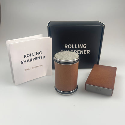 Roller moving wheel sharpener