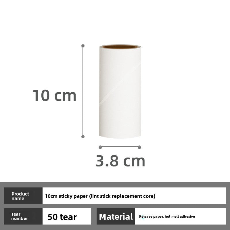 Roller sticky hair tearable