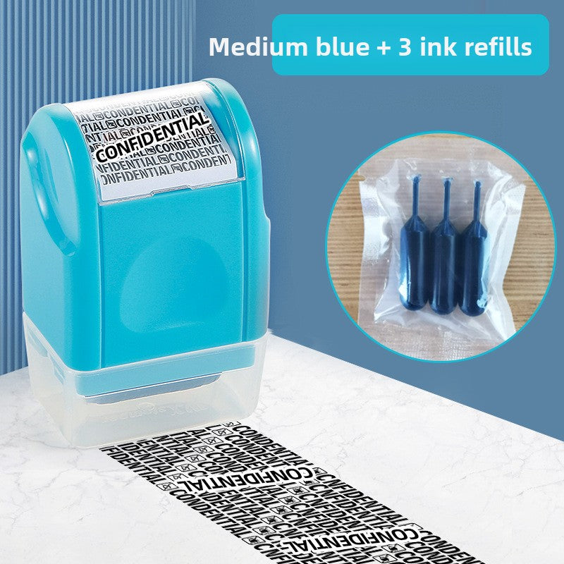 Roller-type security seal random code privacy seal original seal oil express daub pen anti-leak cover information