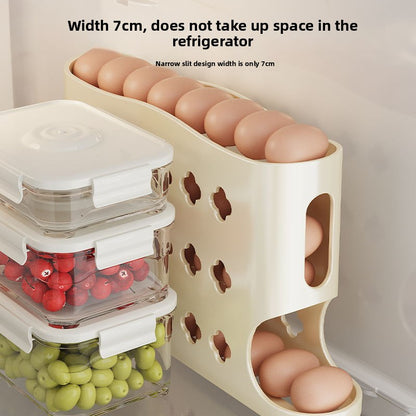 Rolling egg storage box