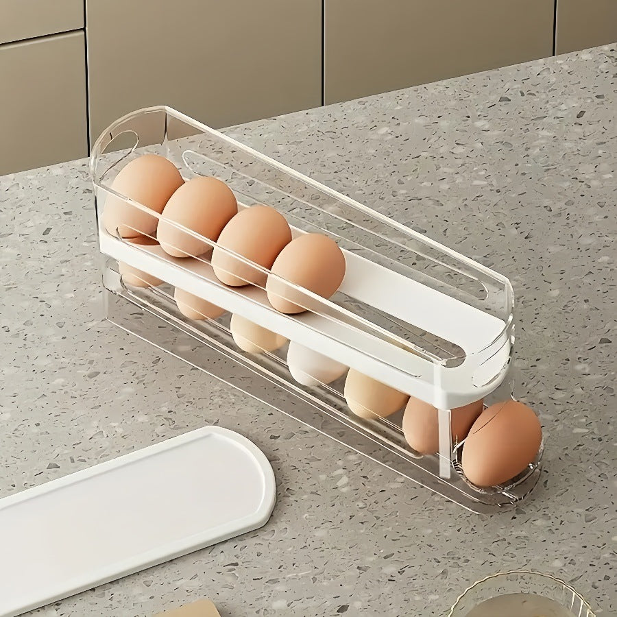 Rolling Egg Storage Container with Lid