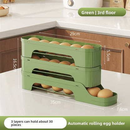 Rolling Slide Egg Storage Container