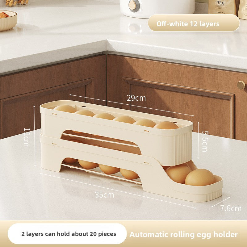 Rolling Slide Egg Storage Container