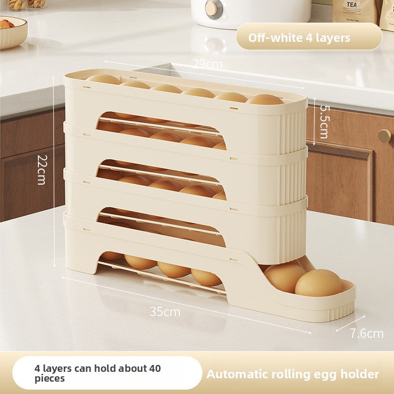 Rolling Slide Egg Storage Container