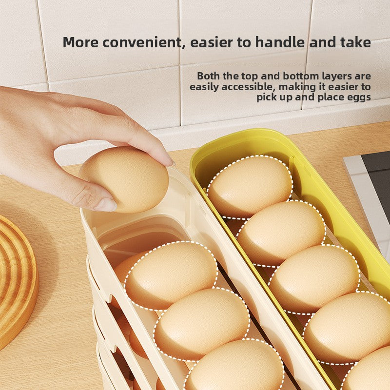 Rolling Slide Egg Storage Container
