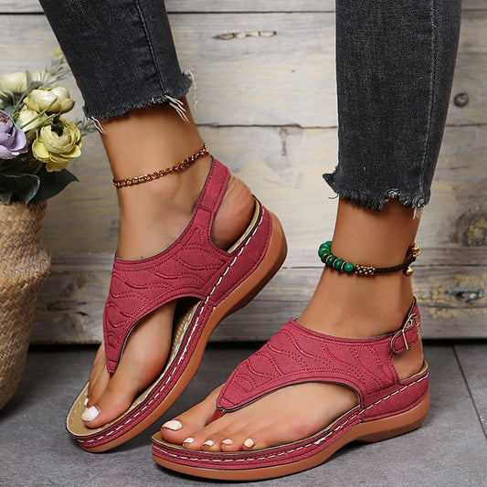Roman Buckle Women Sandals