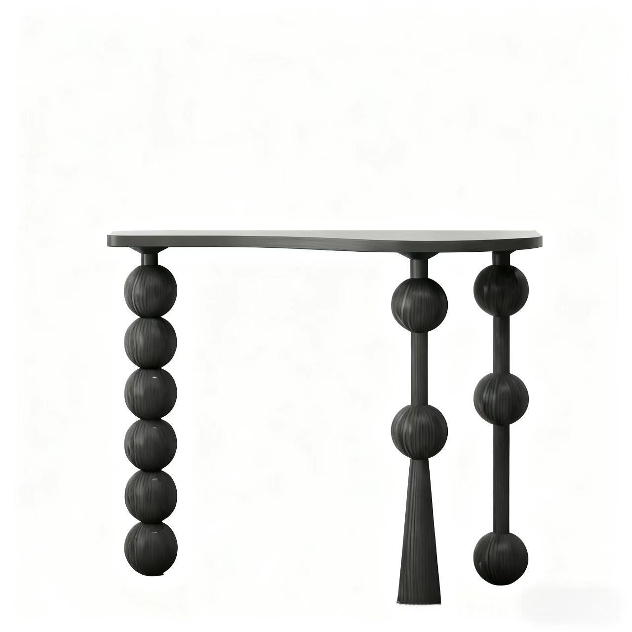 Roman Column Solid Wood Console Table Vintage Entryway Table