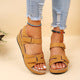 Roman Style Velcro Strap Sandals for Women