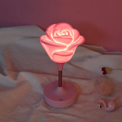 Romantic atmosphere rose flower night light