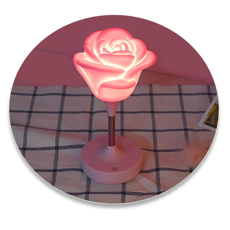 Romantic atmosphere rose flower night light