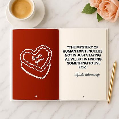 Romantic Memory Notebook Diary