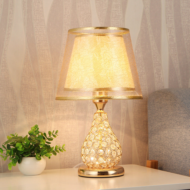 Romantic Wedding Table Lamp with Rose Lampshade