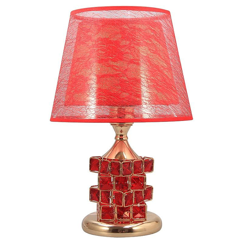 Romantic Wedding Table Lamp with Rose Lampshade