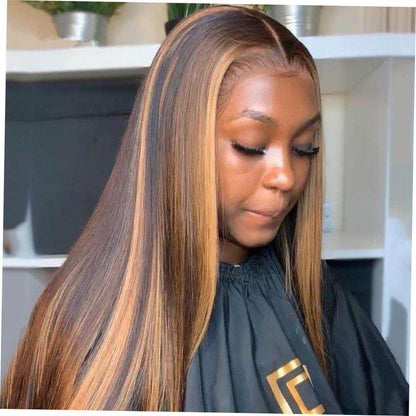 Rooted lace bun hairstyle