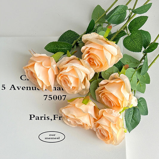 Rose artificial flower, crushed ice blue rose