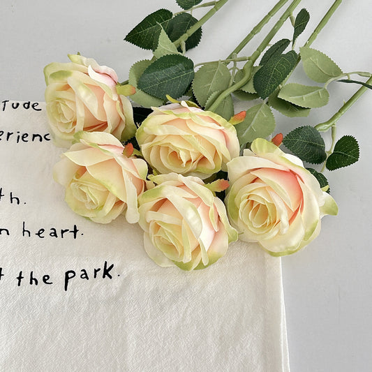 Rose artificial flower, crushed ice blue rose