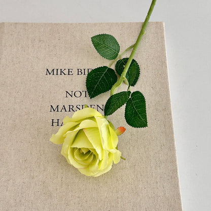 Rose artificial flower, crushed ice blue rose