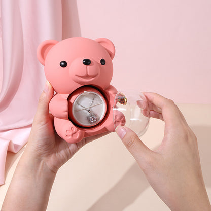Rose Bear Ring Box