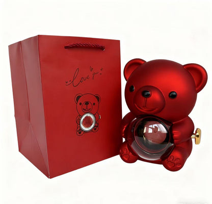 Rose Bear Ring Box
