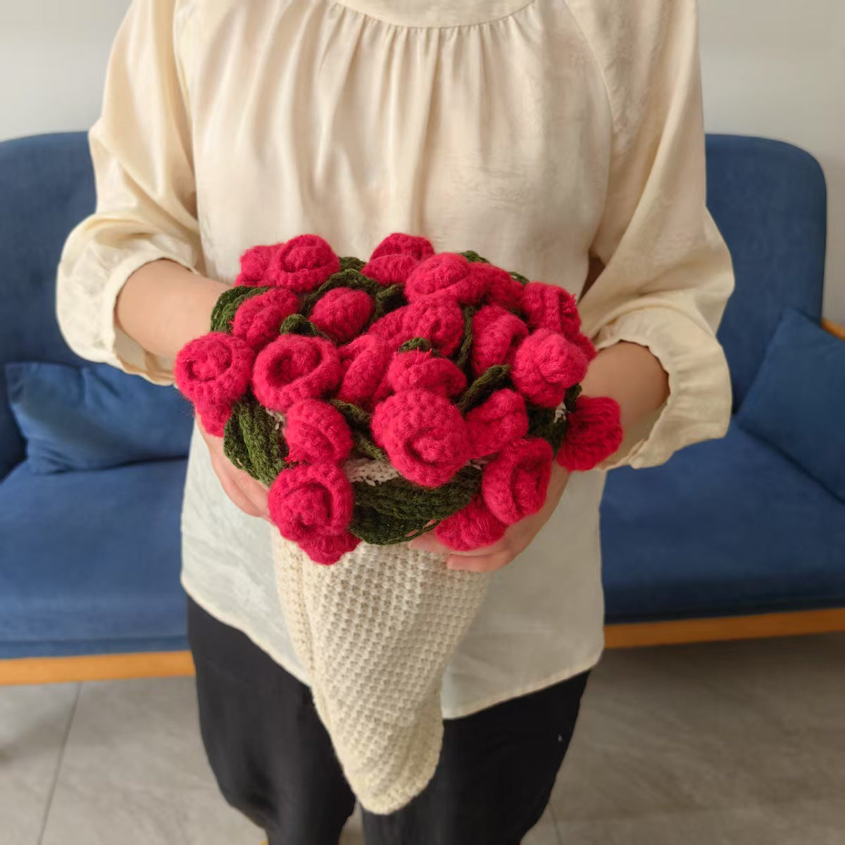 Rose bouquet blanket