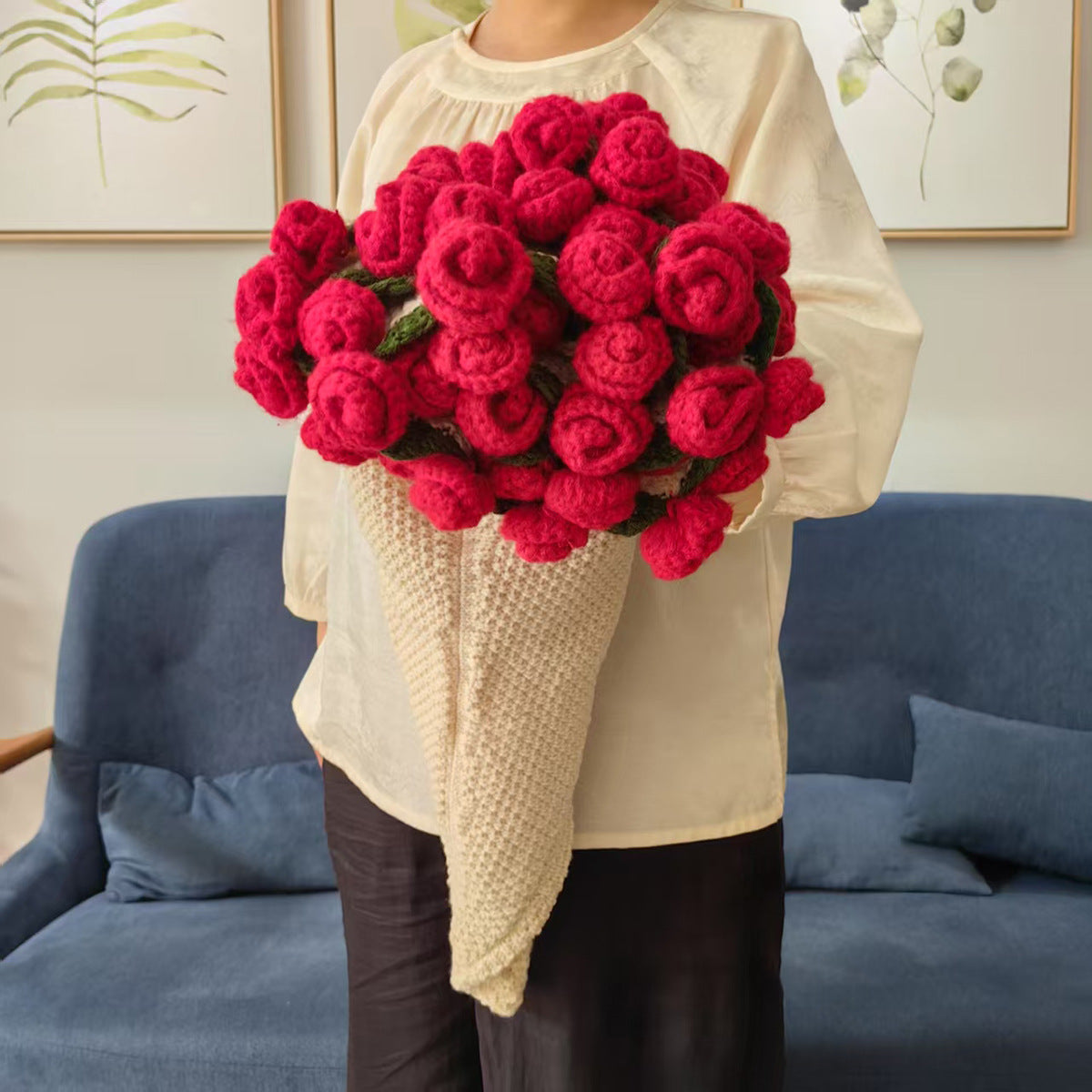 Rose bouquet blanket