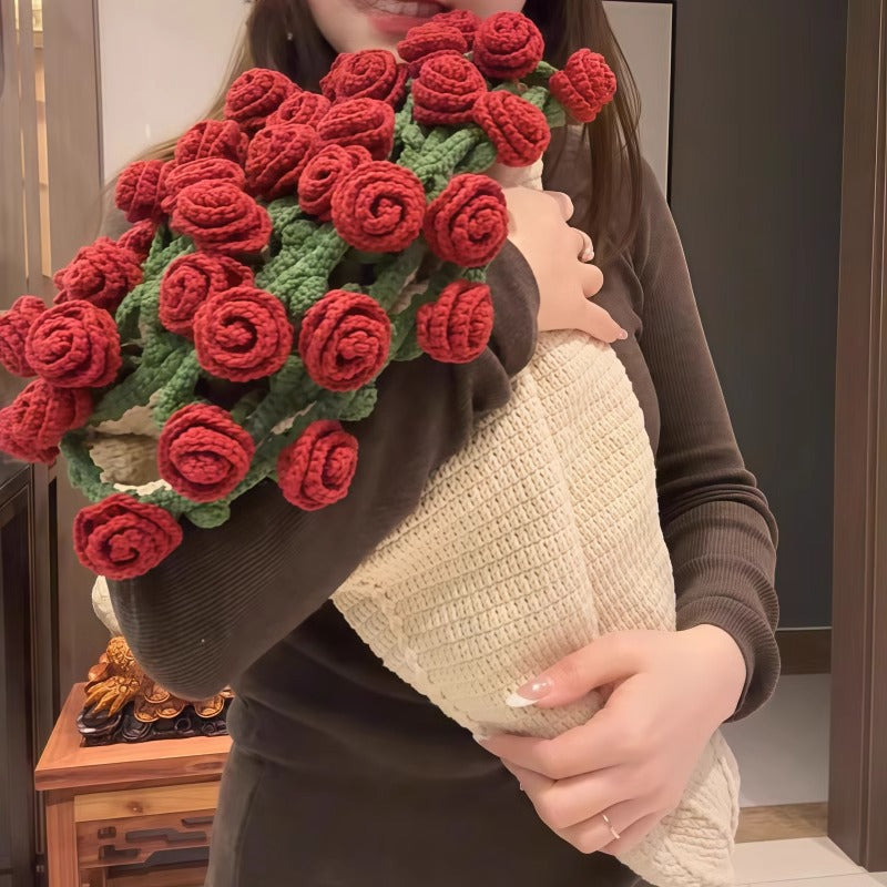 Rose bouquet blanket