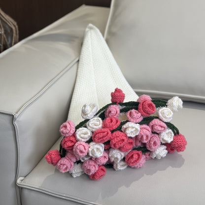 Rose bouquet blanket