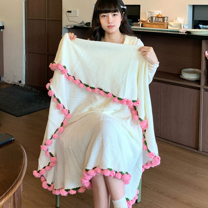 Rose bouquet blanket