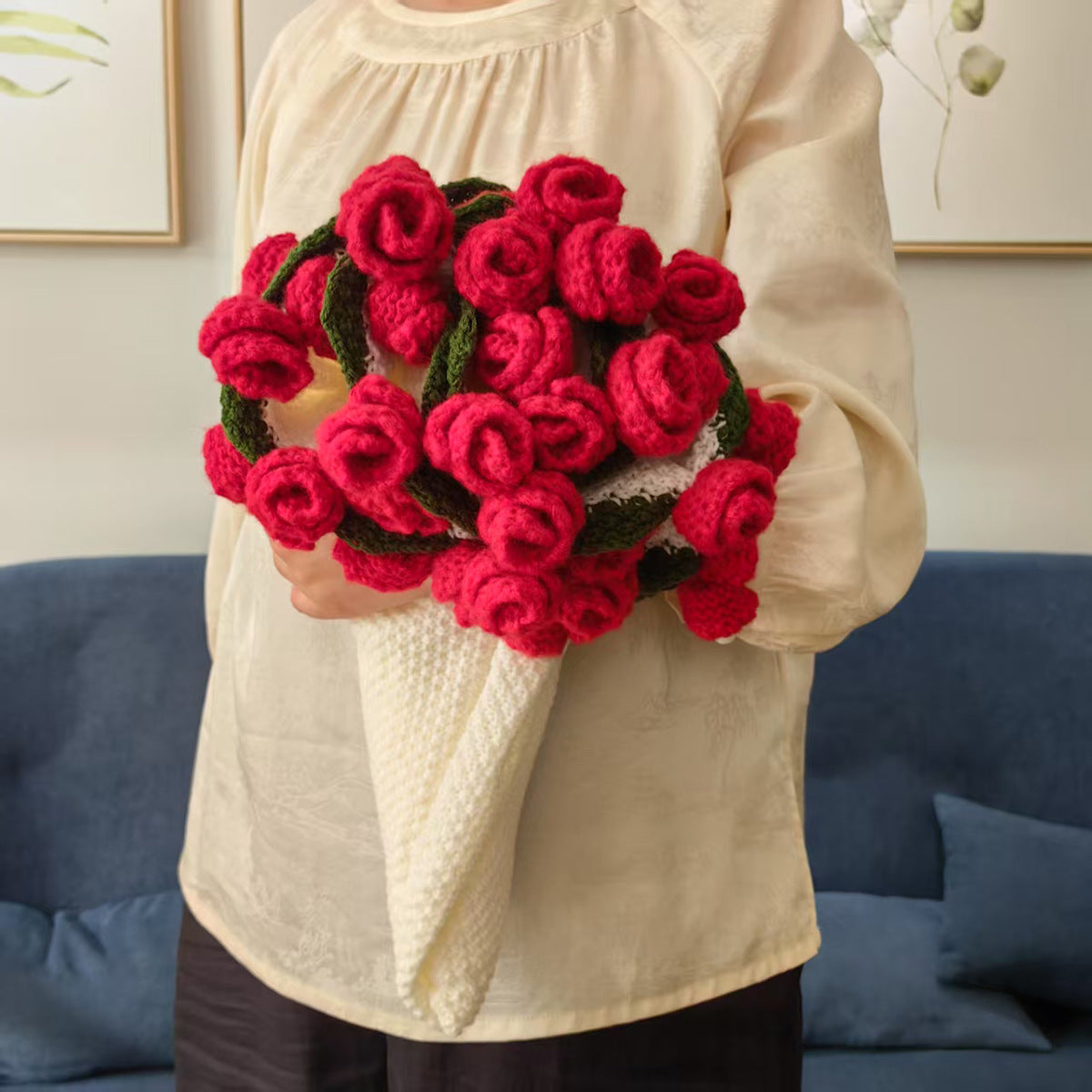 Rose bouquet blanket